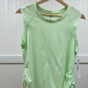 RBX Women's Light Green Drawstring Stretch Tank Top Medium Activewear